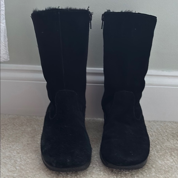 AEROSOLES Shoes - Women's Aerosoles Black Suede Leather Boots